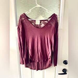 Purple free people shirt